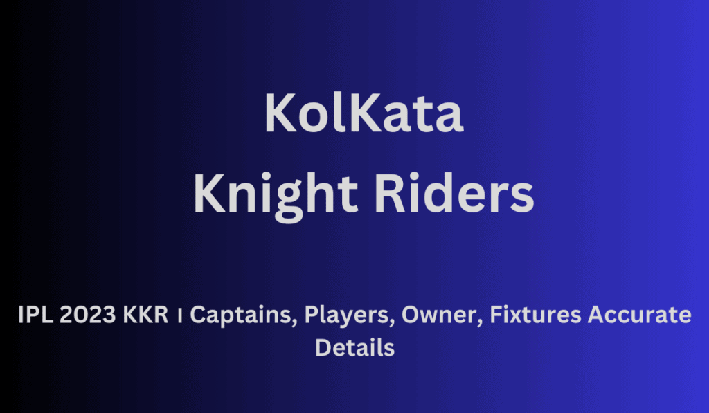 IPL 2023 KKR